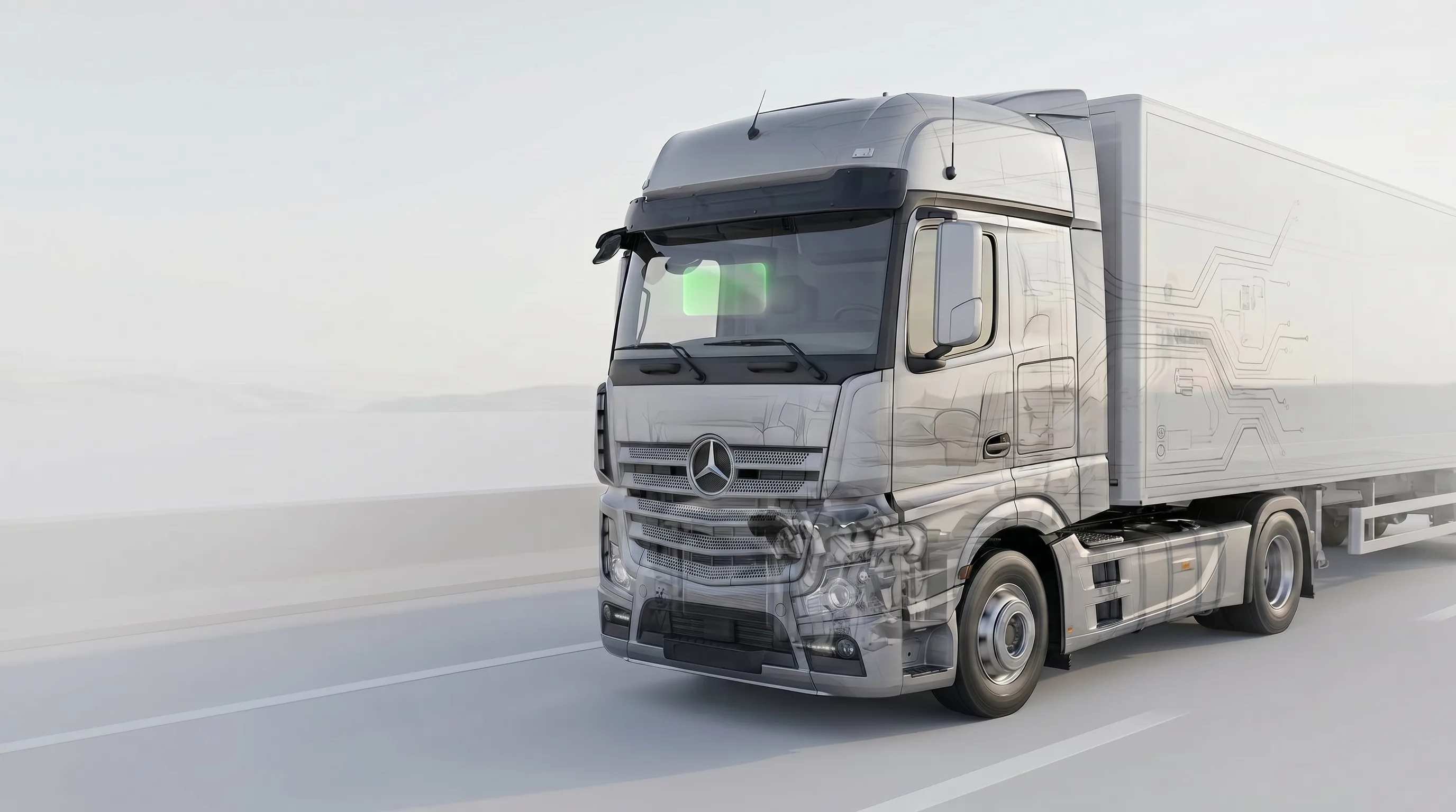 Transparent freight vehicle with hardware signal layer